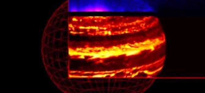 Júpiter visto en infrarrojo: Impresionante